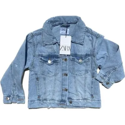 Куртка (122-164) джинс синий 536 - детский магазин одежды BAZBY.RU Евпатория. Доставка по Крыму.