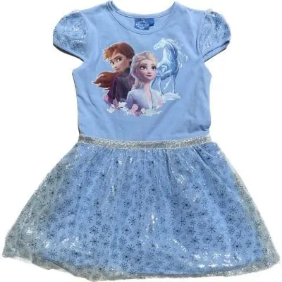 Платья (104-128) нарядное принцессы голубой  22003 - детский магазин одежды BAZBY.RU Евпатория. Доставка по Крыму.