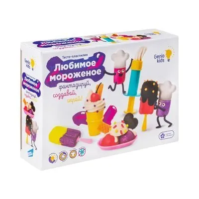 Набор для детской лепки «Любимое мороженое» Genio Kids TA2004 - в большом ассортименте в супермаркете BAZBY в Евпатории. Доставка по Крыму по выгодным ценам